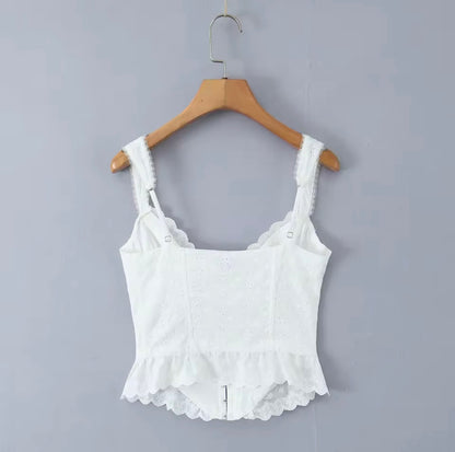 Fiore Eyelet Corset Top
