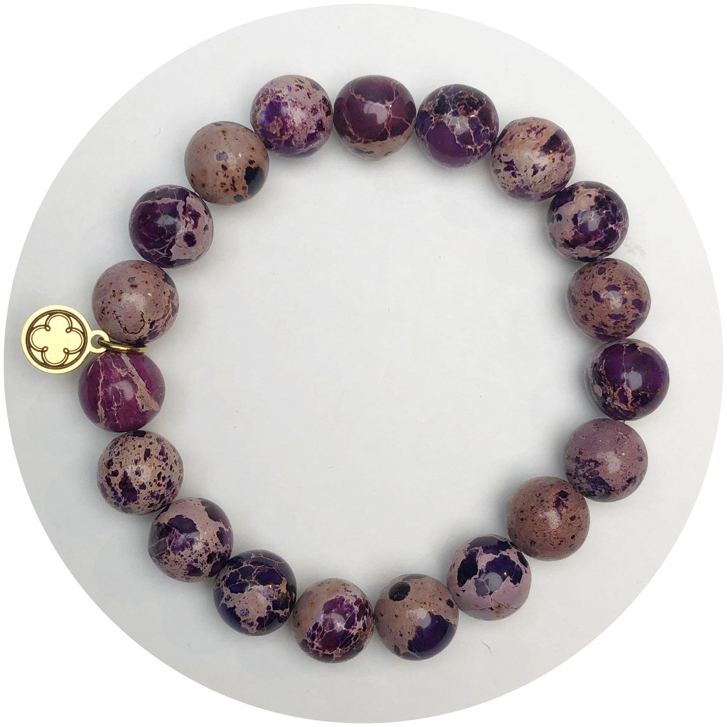 Purple Jasper Beaded Bracelet