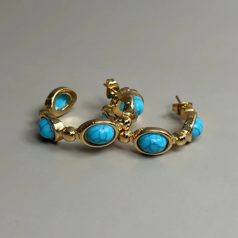 Costa Azzura Hoop Earrings - Oriana Lamarca LLC