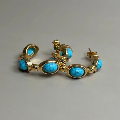Costa Azzura Hoop Earrings - Oriana Lamarca LLC