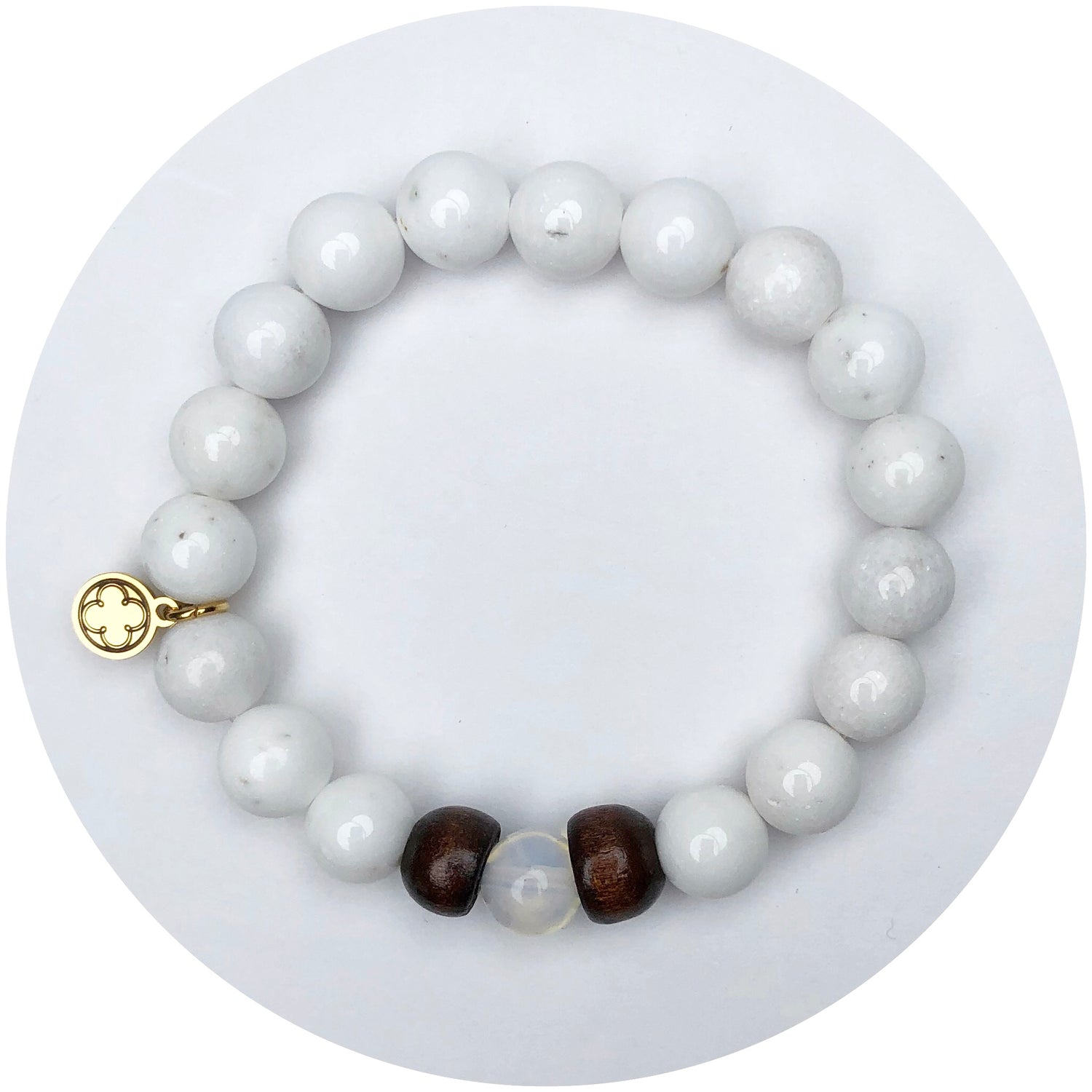 Snowy Jade with Cielo Clear Jade Accent