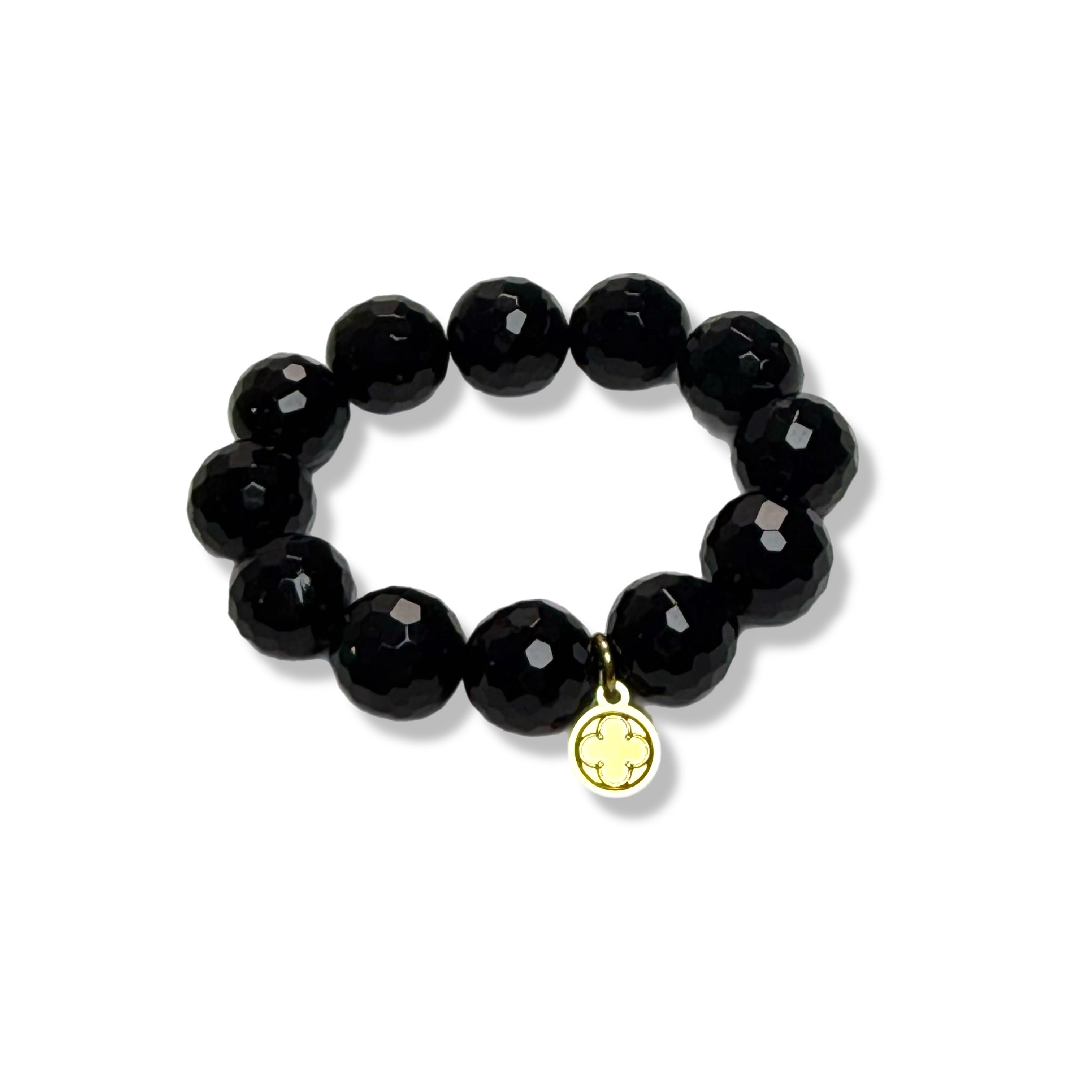 Black Onyx Napkin Rings - Set of 4