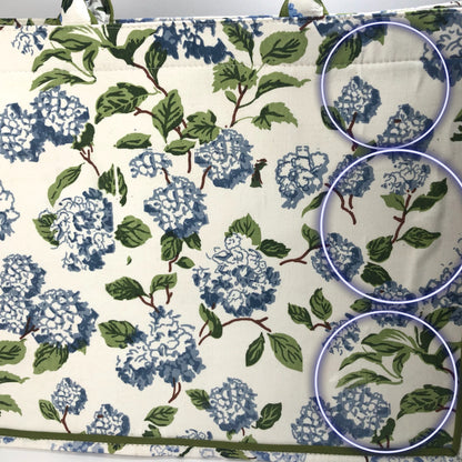 Bianca Blue Hydrangea Beaded &quot;Beach&quot; Bag