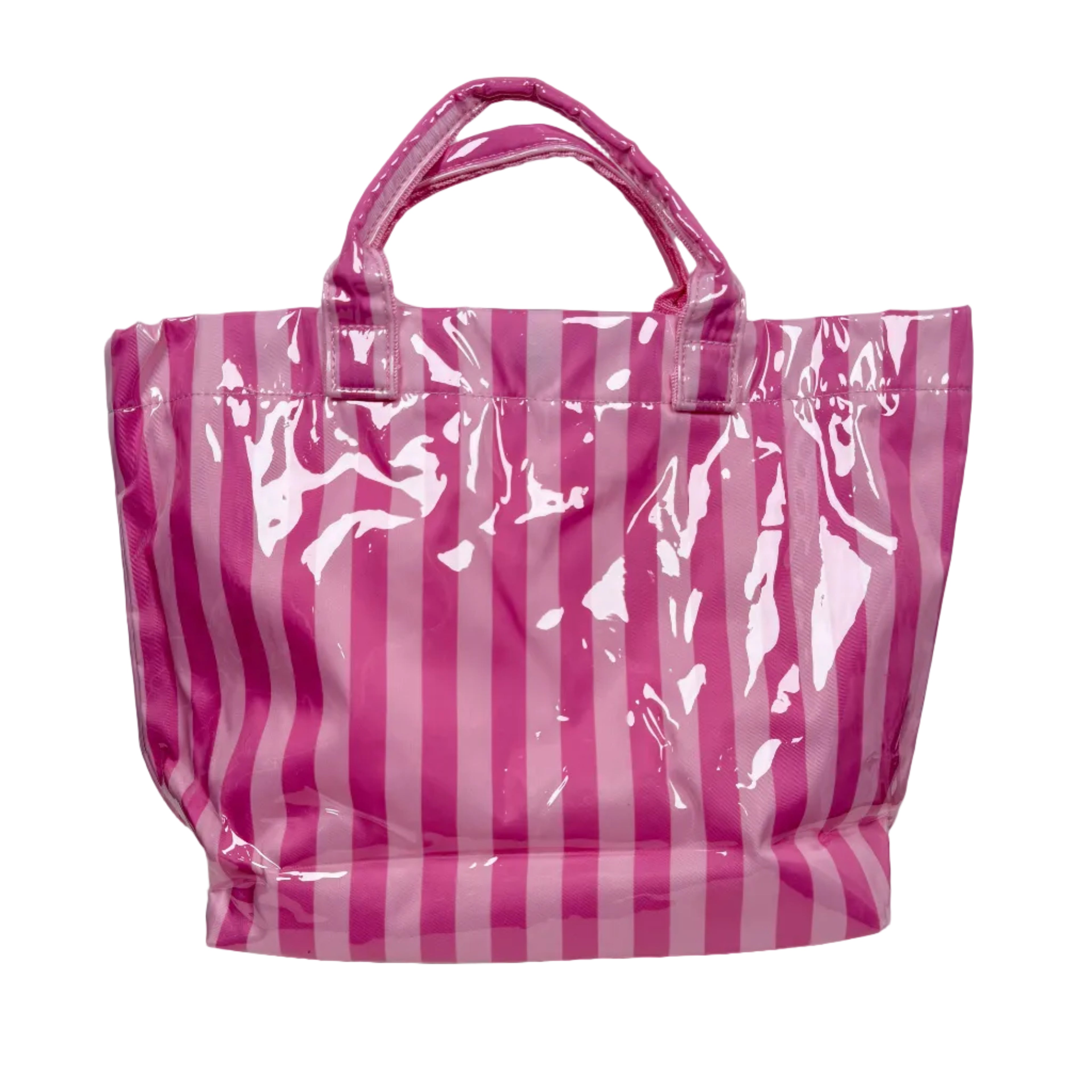 Ciao Bella Pink Striped Waterproof Tote