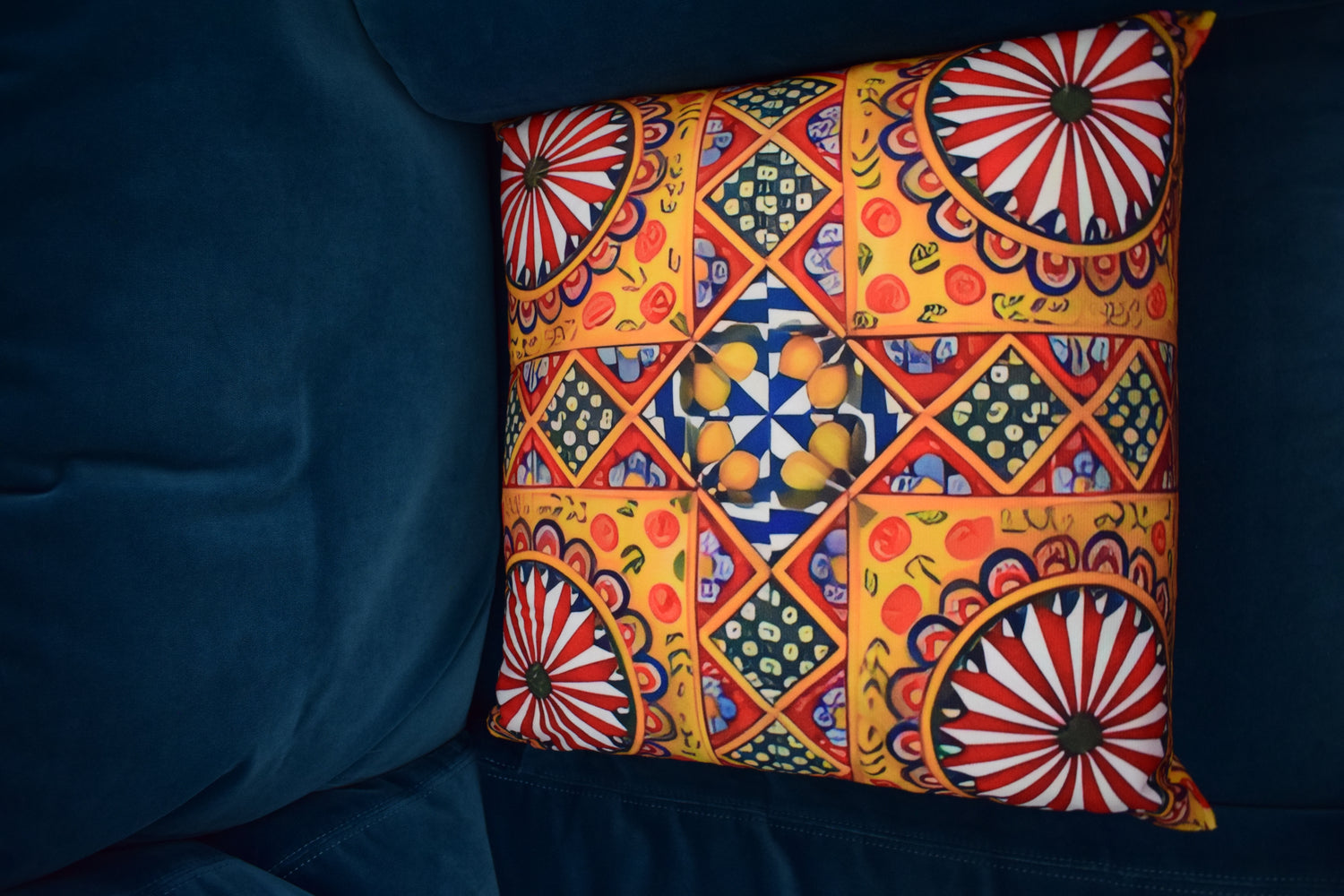 Sole Siciliano Pillow Cover
