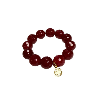 Marsala Jade Napkin Rings - Set of 4