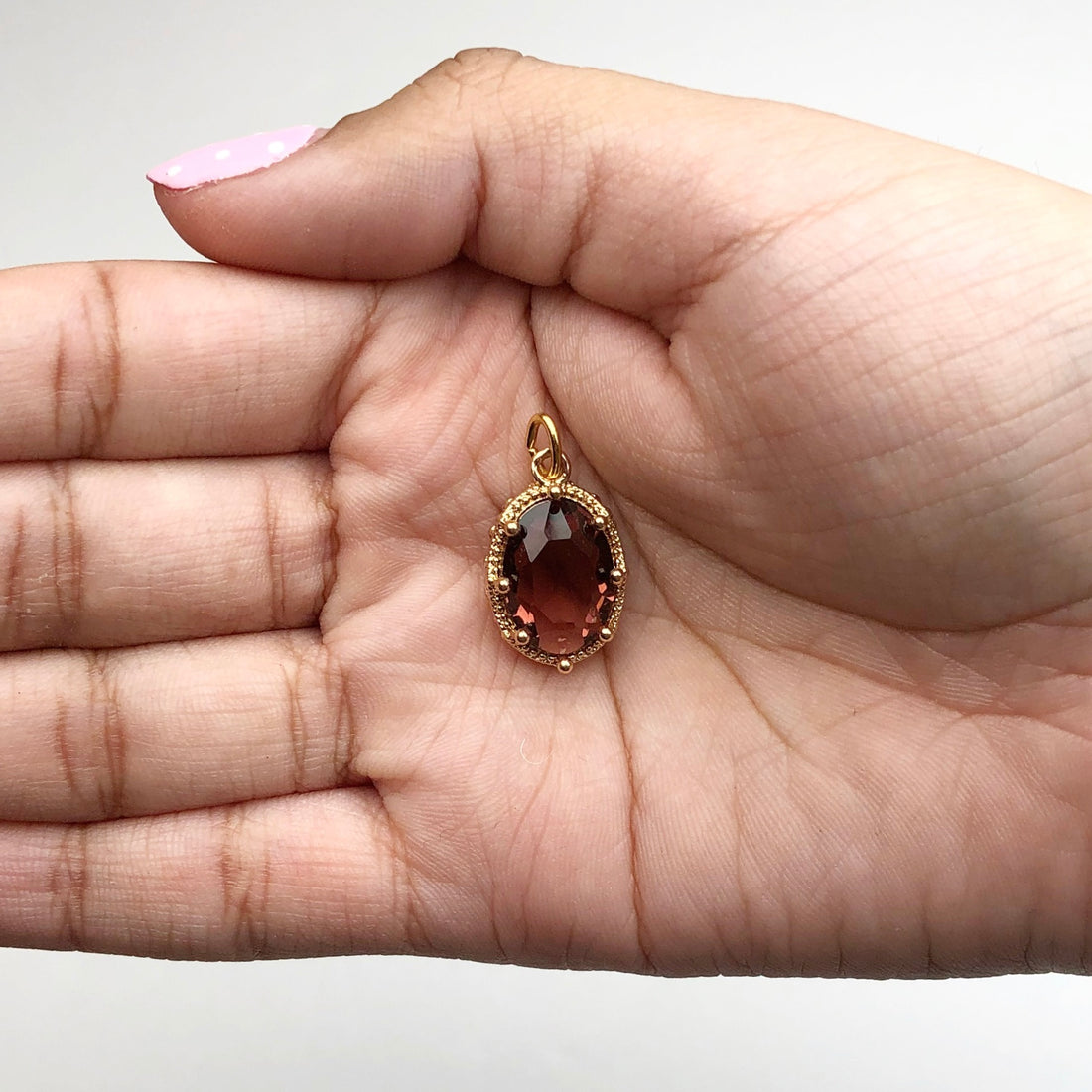Red Garnet Hidden Gem Pendant