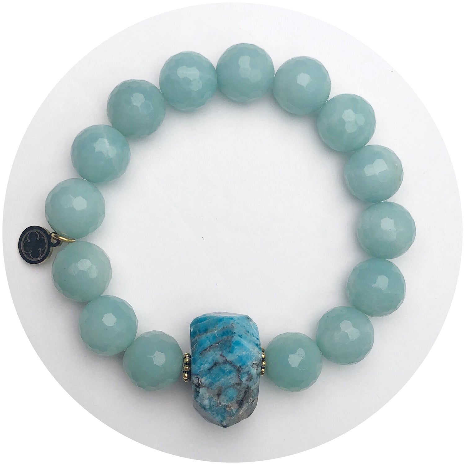 Amazonite Light with Blue Apatite Nugget Rock Candy