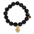 Black Onyx with Gold Filigree Hamsa Pendant - Oriana LaMarca Designs