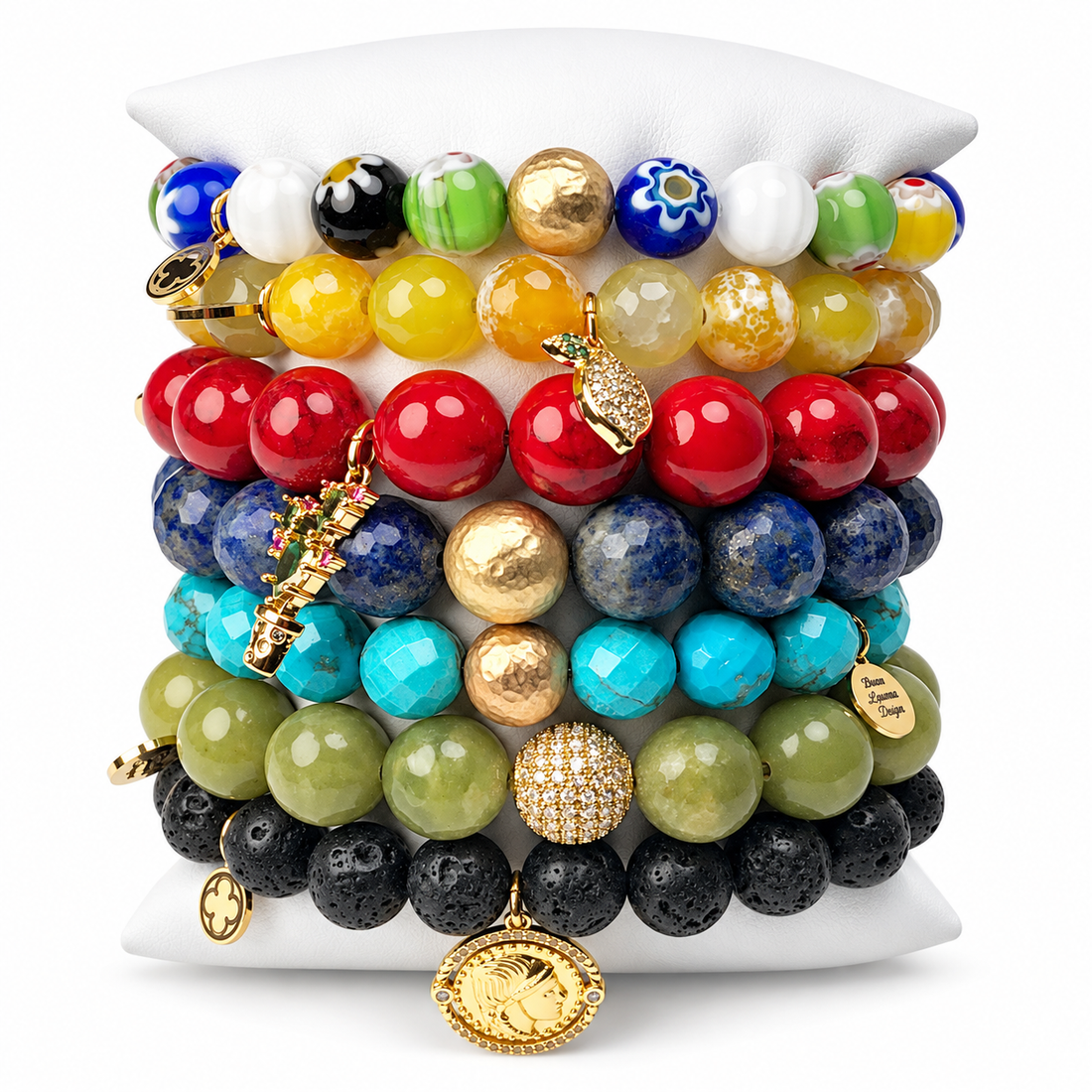 Italian Chic Armparty on white studio background