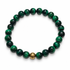 Mens Green Tiger Eye with Gold Accent - Oriana LaMarca Designs
