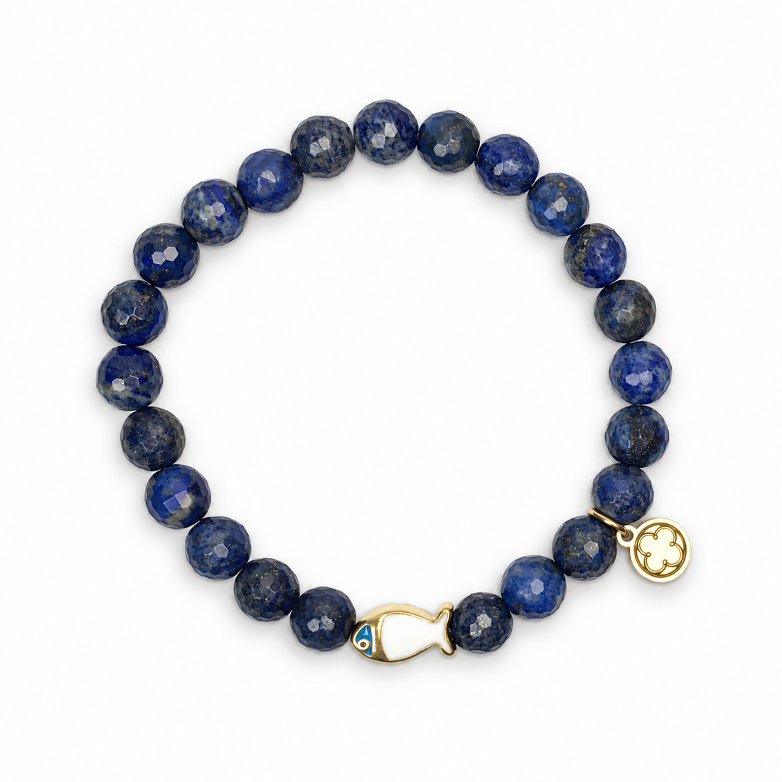 Mens Lapis with Enamel Fish Accent - Oriana LaMarca Designs