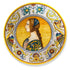 Giulio Gialletti Female Hand Painted in Deruta Italy Wall Plate - Oriana Lamarca LLC