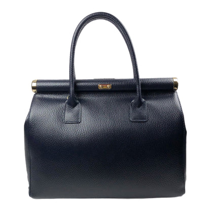 CATERINA MIDNIGHT BLUE LEATHER HANDBAG