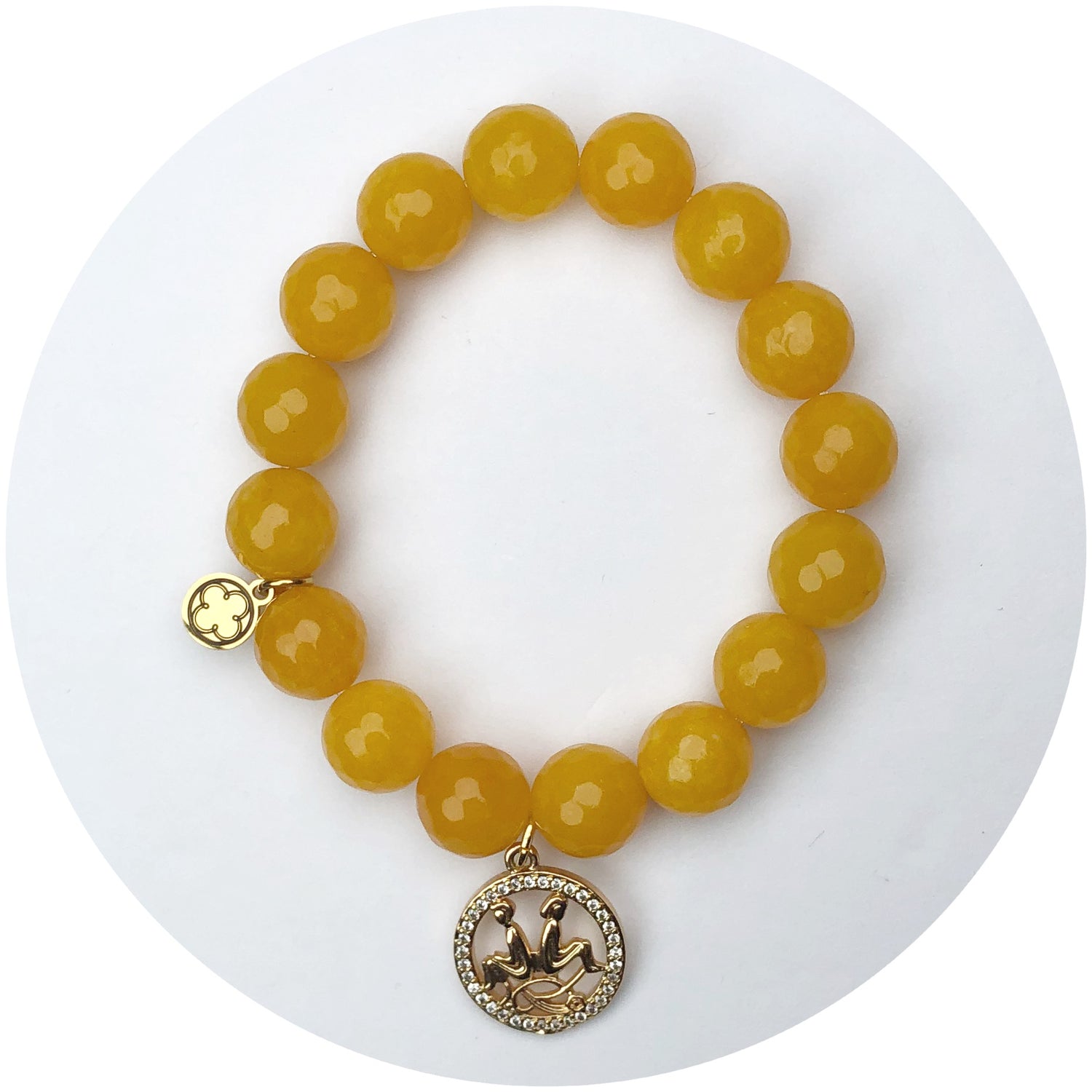 Butterscotch Jade with Gemini Pendant