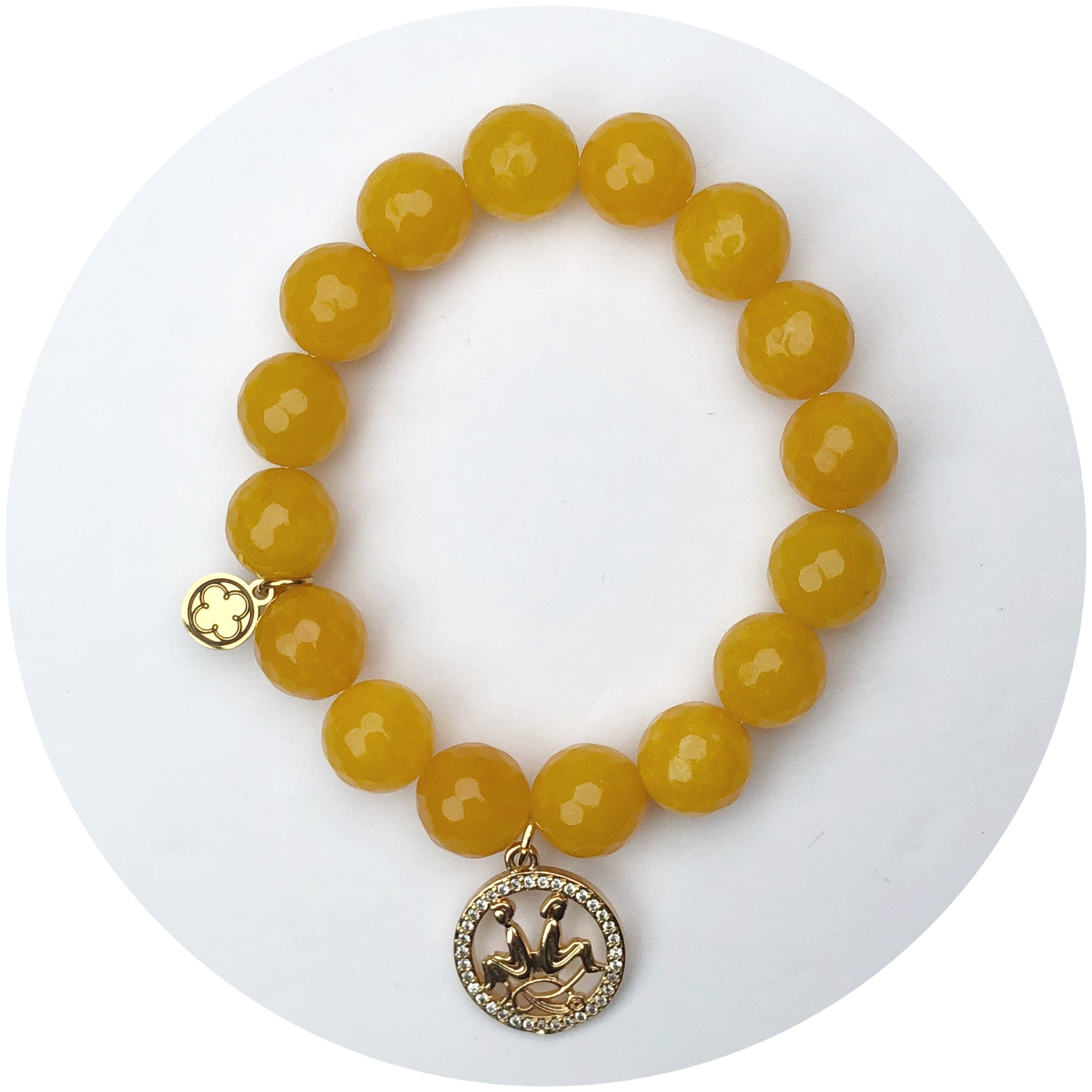 Butterscotch Jade with Gemini Pendant