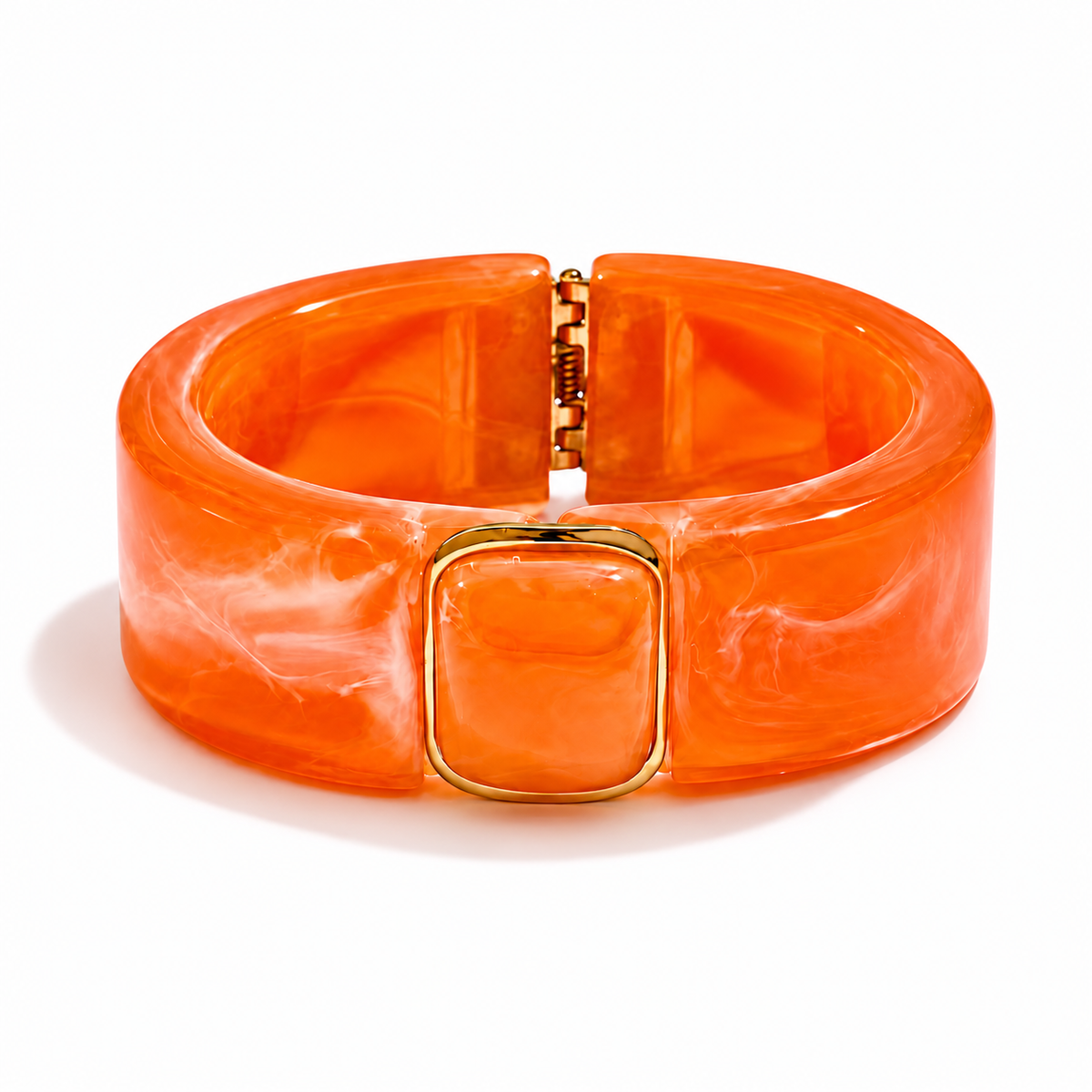 Valentina Fire Hinged Bangle on a clean studio background