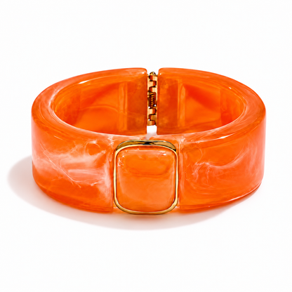 Valentina Fire Hinged Bangle on a clean studio background