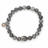Mens Grey Jasper with Silver Buddha - Oriana LaMarca Designs