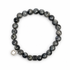 Mens Labradorite with Black Pavé Barrel Accent - Oriana LaMarca Designs