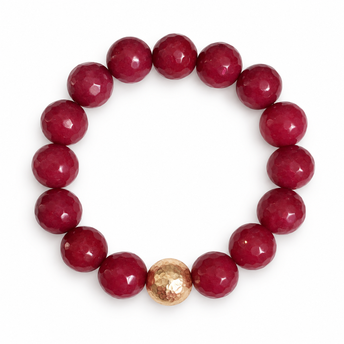 Marsala Jade with Hammered Gold Accent on a white background