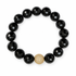 Black Onyx with Micro Pavé Gold on a white background