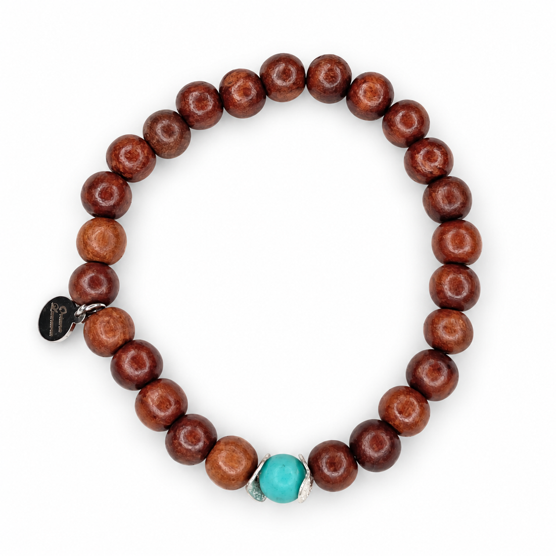 Mens Date Wood with Turquoise Accent - Oriana LaMarca Designs