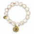 White Magnesite with Pavé Sun on a white background