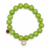 Lime Green Jade with Pavé Opal Pendant on a white background