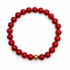 Mens Red Howlite with Gold Accent - Oriana LaMarca Designs