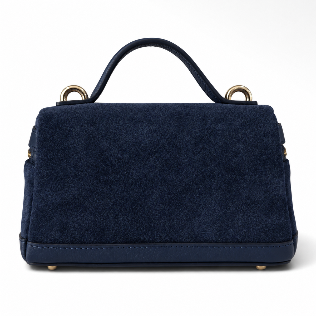 Frankie Neptune Blue Suede Handbag