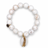 White Magnesite with Cowrie Shell Pendant - Oriana LaMarca Designs
