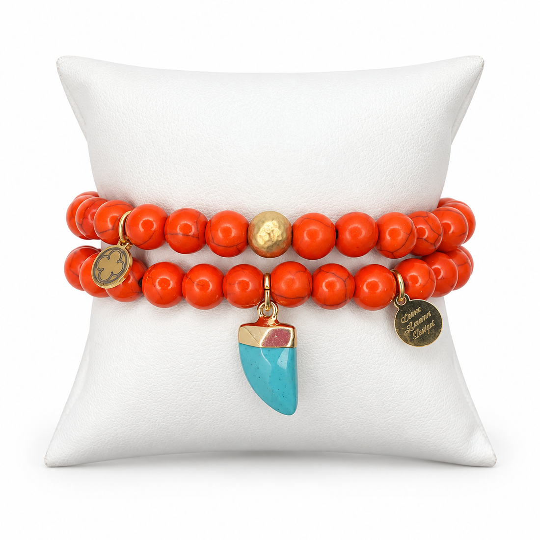 Orange Howlite Color Stax