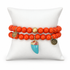 Orange Howlite Color Stax