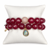Marsala Jade Color Stax on a white studio background