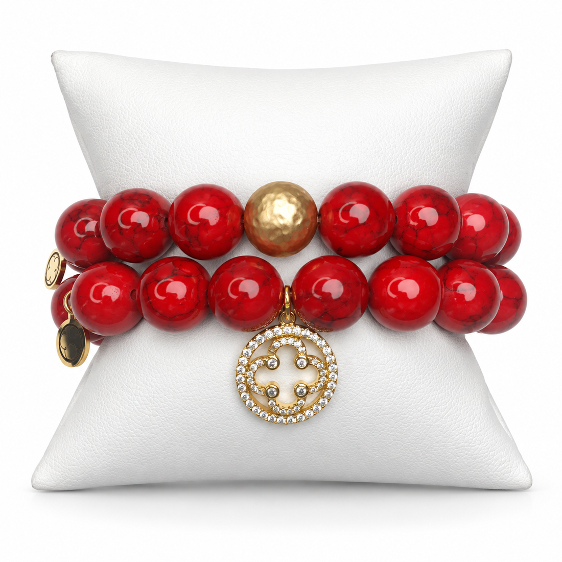 Red Howlite Color Stax