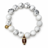 White Howlite with Pavé Football - Oriana LaMarca Designs