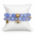 Serenity Blue Agate Color Stax on a white background
