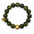 Olive Riverstone with Hammered Gold Accent - Oriana LaMarca Designs