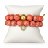 Coral Pink Howlite Color Stax on a white studio background