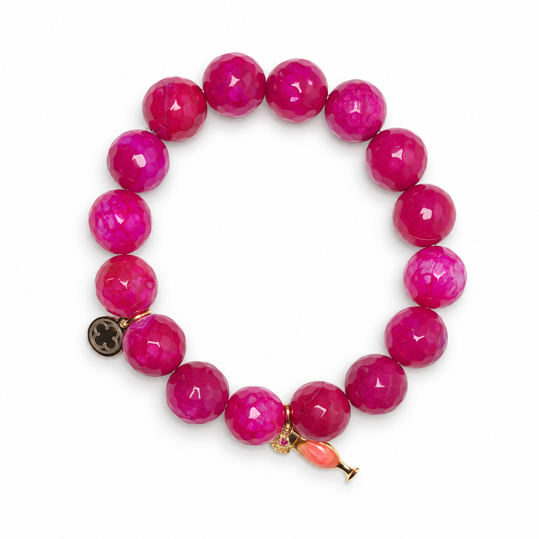 Magenta Jade with Pavé Mojito Pendant - Oriana LaMarca Designs