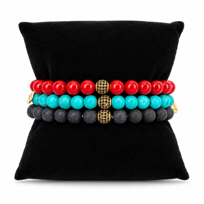Mens Mondello Arm Party on white studio background