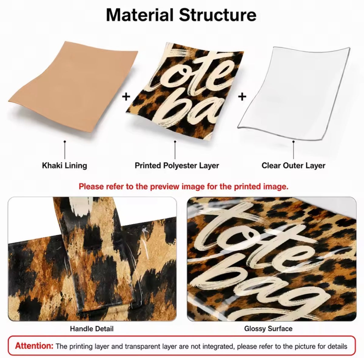 Leopard Waterproof Tote