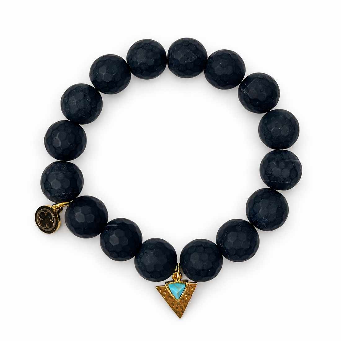 Matte Black Onyx with Turquoise Dagger Pendant - Oriana LaMarca Designs