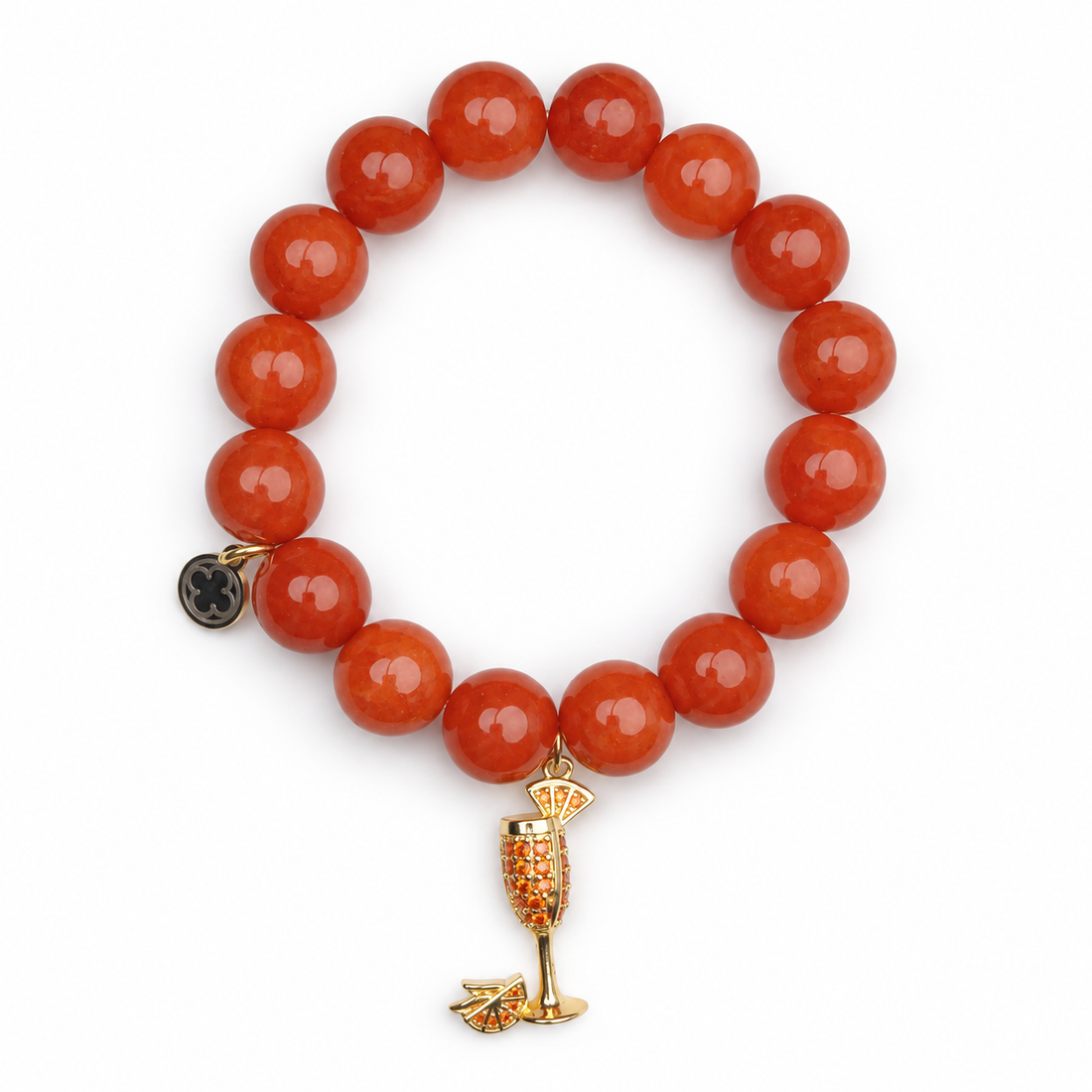 Fire Jade with Pavé Spritz Pendant - Oriana LaMarca Designs