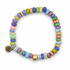 Millefiore Rondelle with Hammered Gold Accent - Oriana LaMarca Designs