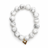 White Howlite with White Howlite Dagger Pendant - Oriana LaMarca Designs