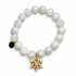 Moonstone with Gold Pavé Mini Snowflake - Oriana LaMarca Designs