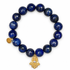 Lapis with Gold Filigree Hamsa Pendant — Oriana LaMarca