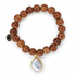 Coconut Wood with Freshwater Pearl Pendant - Oriana LaMarca Designs
